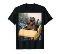 Funny T-Rex Roller Coaster Meme Silly Graphic Dino Maglietta