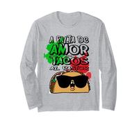 Funny Tacos Squad al Pastor Mexican Food Lover Spanish Team Maglia a Manica