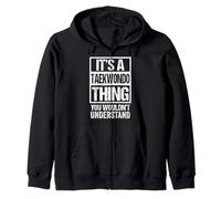 Funny Taekwondo Quote Korea Taekwon-Do Fan Fighter Felpa con Cappuccio