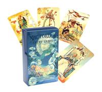 Funny Tarot Cards, Fortune Board Game, Portable Compact Board Game Tool, Reusable Travel Kit, Interesting Family Accessory, 4.06x2.36 inches for Home Studio Vacation Indoor Outdoor
