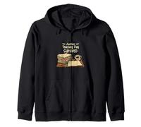 Funny Teacher Another Teaching Day Survived Humor Felpa con Cappuccio