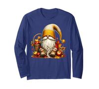 Funny Teacher Fall GNOME for Autumn Lover with Fall Vibes Maglia a Manica