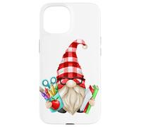 Funny Teacher Gnome For First Day At Elementary School Custodia per iPhone 15