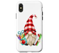 Funny Teacher Gnome For First Day At Elementary School Custodia per iPhone X/XS