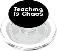 Funny Teacher Humor Design Teaching School Life Energy PopSockets PopGrip per MagSafe