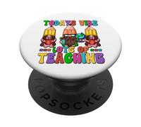Funny Teacher Saying For Women And Men Gnome Teaching Quote PopSockets PopGrip Adesivo
