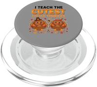 Funny Teacher Thanksgiving I Teach The Cutest Little Turkeys PopSockets PopGrip per MagSafe