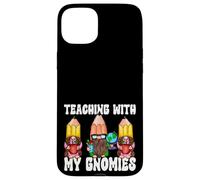 Funny Teaching With My Gnomies 100 Days Of School Gnomes Custodia per iPhone 15 Plus
