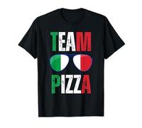 Funny Team Pizza - Occhiali da sole con bandiera italiana Maglietta