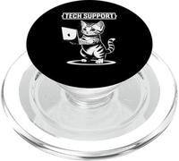 Funny Tech Support Cute Cat Ironic IT PopSockets PopGrip per MagSafe