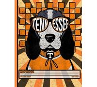 Funny Tennessee Dog Notebook: Cool Coonhound Cartoon Journal with Sunglasses, American Football Style, Perfect for Students, College Notes, Teachers, Office Desk, and Dog Lovers
