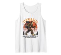 Funny Tennessee Hiking Sasquatch Bigfoot, Hiking & Camping Canotta