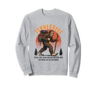 Funny Tennessee Hiking Sasquatch Bigfoot, Hiking & Camping Felpa