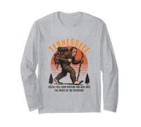 Funny Tennessee Hiking Sasquatch Bigfoot, Hiking & Camping Maglia a Manica
