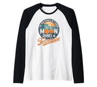Funny Tennessee Moon Shines, Florida Sun Shines TN Humor Maglia con Maniche Raglan