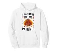 Funny Thankful for My Patients Thanksgiving Nurse Felpa con Cappuccio