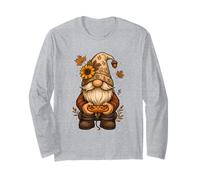 Funny Thanksgiving Autumn GNOME Gamer for Kids Boys Toddlers Maglia a Manica