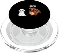 Funny Thanksgiving Coton de Tulear and Turkey PopSockets PopGrip per MagSafe