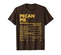 Funny Thanksgiving Food Pecan Pie Valori nutrizionali Maglietta