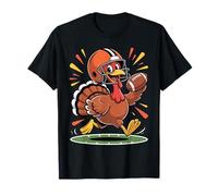 Funny Thanksgiving Football Turkey Running Humor Maglietta