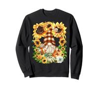 Funny Thanksgiving GNOME for Sunflower Mom Pumpkin Spice Felpa