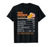 Funny Thanksgiving Nutrition Facts | Fried Chicken Holiday Maglietta