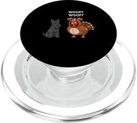 Funny Thanksgiving Scottish Terrier and Turkey PopSockets PopGrip per MagSafe