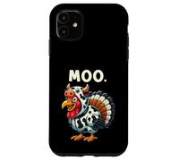 Funny Thanksgiving Turkey Moo Custodia per iPhone 11