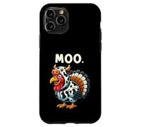 Funny Thanksgiving Turkey Moo Custodia per iPhone 11 Pro