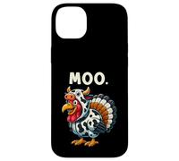 Funny Thanksgiving Turkey Moo Custodia per iPhone 14 Plus