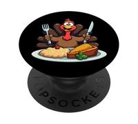 Funny Thanksgiving Turkey Thanksgiving PopSockets PopGrip Adesivo