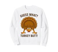 Funny Thanksgiving Vintage Guess What Turkey Butt Felpa