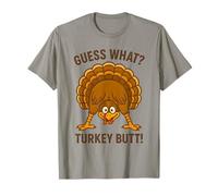 Funny Thanksgiving Vintage Guess What Turkey Butt Maglietta