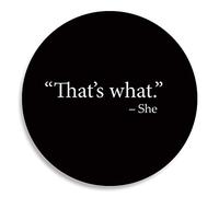 Funny That's What She Said TWSS Bottone/Pin (5,7 cm), nero, 6 cm