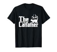 Funny The Catfather Kitten Dad Summer Gift For Pet Lovers Maglietta