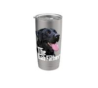 Funny The Lab Father Black Labrador Retriever Dad Dog Daddy Bicchiere termico in acciaio inox doppia parete