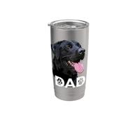 Funny The Lab Father Black Labrador Retriever Dad Dog Daddy Bicchiere termico in acciaio inox doppia parete