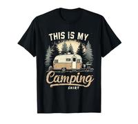 Funny This Is My Camping Shirt RV Camping Escursionismo Outdoor Maglietta