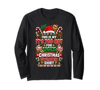 Funny This is My It's Too Hot for Ugly Christmas Sweaters Maglia a Manica