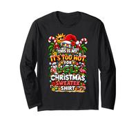 Funny This is My It's Too Hot for Ugly Christmas Sweaters Maglia a Manica