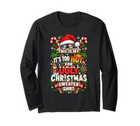 Funny This is My It's Too Hot for Ugly Christmas Sweaters Maglia a Manica