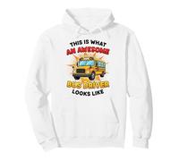 Funny This is What An Awesome Bus Driver Looks Like Felpa con Cappuccio