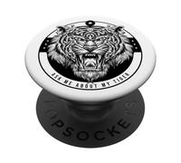 Funny Tiger Chiedetemi della mia tigre PopSockets PopGrip Adesivo
