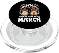 Funny Tiger Gnomes For Women Who Born In March Birthday PopSockets PopGrip per MagSafe