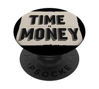 Funny Time is Money Discorso per ragazzi e ragazze PopSockets PopGrip Adesivo