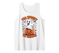 Funny To Spooky To Handle Cute Ghost Halloween Canotta