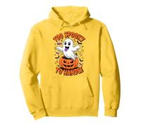 Funny To Spooky To Handle Cute Ghost Halloween Felpa con Cappuccio