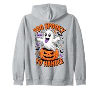 Funny To Spooky To Handle Cute Ghost Halloween Felpa con Cappuccio