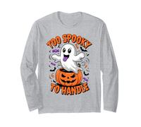 Funny To Spooky To Handle Cute Ghost Halloween Maglia a Manica