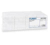 Funny Tovaglioli da tavola, 250 pezzi, a 2 strati, 33 x 33 cm, piegati a 1/8, tovagliolo ideale per mense, spuntini, caffetterie, ristoranti o catering